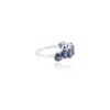 925 Sterling Silver Pear Cut Blue Sapphire Ring - Image 5
