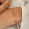 925 Sterling Silver Pear Cut Chain Bracelet - Image 5
