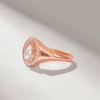 925 Sterling Silver Pear Diamond Oval Signet Ring - Image 5