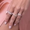 925 Sterling Silver Pear Wrap Ring - Image 2