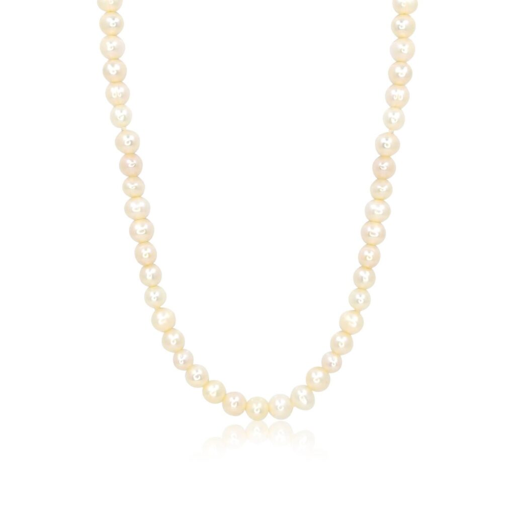 925 Sterling Silver Pearl Necklace