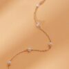 925 Sterling Silver Pearl Station Bracelet - Image 2