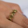 925 Sterling Silver Peridot Eternity Band - Image 2