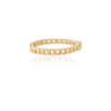 925 Sterling Silver Peridot Link Chain Ring - Image 5