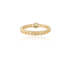 925 Sterling Silver Peridot Link Chain Ring - Image 6