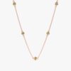 925 Sterling Silver Peridot Station Necklace - Image 3