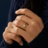 925 Sterling Silver Petals Fall Ring - Image 8