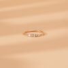 Petite sterling silver ring with a slim, refined profile