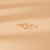 925 Sterling Silver Petite Diamond Circle Ring - Image 4