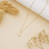 925 Sterling Silver Petite Diamond Clover Necklace - Image 3