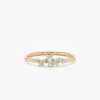 925 Sterling Silver Petite Diamond Cluster Ring