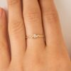 925 Sterling Silver Petite Diamond Cluster Ring - Image 4