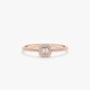925 Sterling Silver Petite Diamond Engagement Ring - Image 5