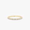 925 Sterling Silver Petite Diamond Half Eternity Ring