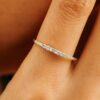 925 Sterling Silver Petite Diamond Ring - Image 5