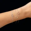 Petite bracelet featuring premium CZ diamond stones