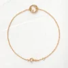 925 sterling silver bracelet with thick gold plating