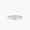 925 Sterling Silver Petite Diamond Star Ring - Image 3