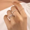 925 Sterling Silver Petite Diamond Tempo Ring - Image 3