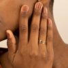 925 Sterling Silver Petite Heart and Diamond Cluster Ring - Image 5