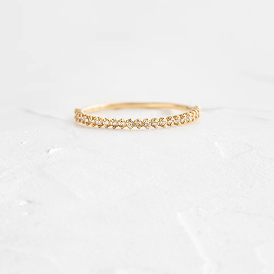 925 Sterling Silver Petite Many Moons Band