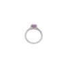 925 Sterling Silver Pink Sapphire and Diamond Ring - Image 5