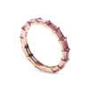 Eternity band ring with premium CZ sapphire stones