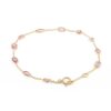 925 Sterling Silver Pink Sapphire Bracelet - Image 3