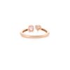 925 Sterling Silver Pink Sapphire & Diamond Open Design Ring - Image 5
