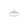 925 Sterling Silver Pink Sapphire Diamond Ring - Image 5