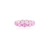 925 Sterling Silver Pink Sapphire Eternity Band