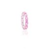 925 Sterling Silver Pink Sapphire Eternity Band - Image 7