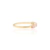 925 Sterling Silver Pink Sapphire Half Eternity Band - Image 3