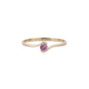 925 Sterling Silver Pink Sapphire Ring