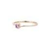 925 Sterling Silver Pink Sapphire Ring - Image 3