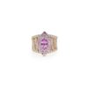 925 Sterling Silver Pink Sapphire Ring