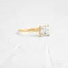 Elegant ring featuring a sharp princess-cut stone