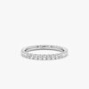 925 Sterling Silver Prong Set Diamond Eternity Band - Image 2