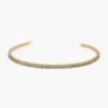 Prong-set peridot bracelet in 925 sterling silver