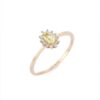 Sterling silver ring featuring a single oval quartz stone