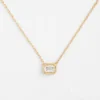 Gold-plated sterling silver ring with pave-set CZ stone
