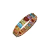 925 Sterling Silver Rainbow Emerald Cut Eternity Band - Image 7