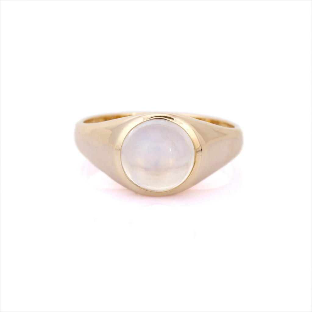925 Sterling Silver Rainbow Moonstone 925 Sterling Silver Ring