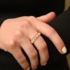 925 Sterling Silver Rainbow Moonstone Eternity Band - Image 2