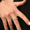 925 Sterling Silver Rainbow Moonstone Eternity Band - Image 4
