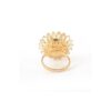 925 Sterling Silver Rainbow Moonstone Sunflower Ring - Image 6