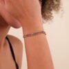 Stylish Cuban chain bracelet with thick gold plating