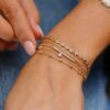 925 Sterling Silver Rainbow Sapphire Eternity Bracelet - Image 4