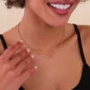 925 Sterling Silver Rainbow Sapphire Tennis Necklace - Image 3