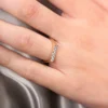 Compact ring design with a clean rectangular shape